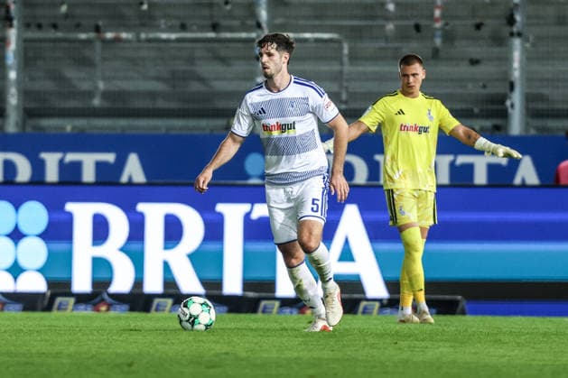 Fussball, 3.Liga Saison 2026 2027 7.Spieltag SV Wehen Wiesbaden - MSV Duisburg 20.09.2026, BRITA-Arena Tobias Fleckstein (MSV Duisburg, 5) Wiesbaden BRITA-Arena Hessen Deutschland