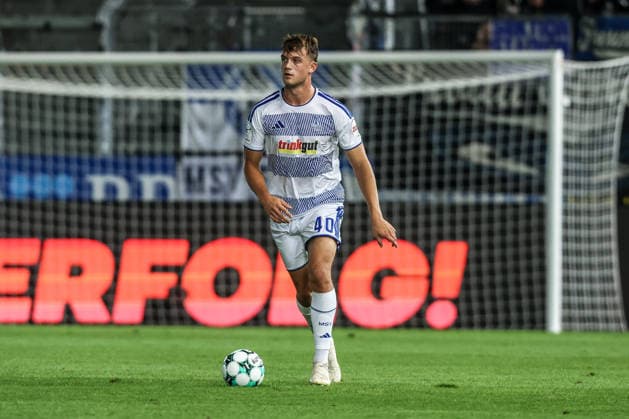 Fussball, 3.Liga Saison 2026 2027 7.Spieltag SV Wehen Wiesbaden - MSV Duisburg 20.09.2026, BRITA-Arena Ben Schlicke (MSV Duisburg, 40) Wiesbaden BRITA-Arena Hessen Deutschland