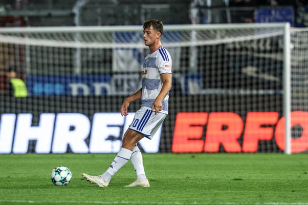 Fussball, 3.Liga Saison 2026 2027 7.Spieltag SV Wehen Wiesbaden - MSV Duisburg 20.09.2026, BRITA-Arena Ben Schlicke (MSV Duisburg, 40) Wiesbaden BRITA-Arena Hessen Deutschland