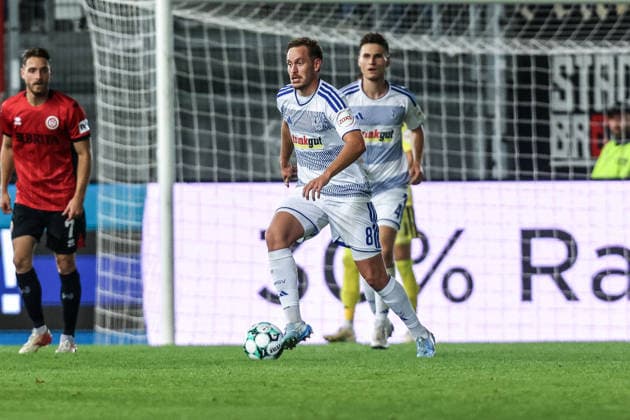 Fussball, 3.Liga Saison 2026 2027 7.Spieltag SV Wehen Wiesbaden - MSV Duisburg 20.09.2026, BRITA-Arena Aljaz Casar (MSV Duisburg, 8) Wiesbaden BRITA-Arena Hessen Deutschland