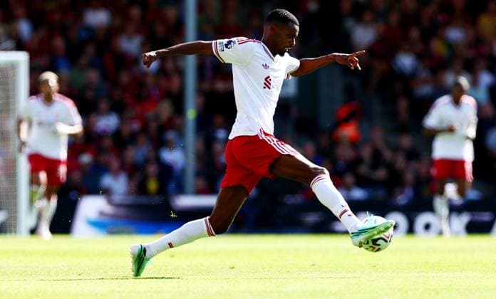 Alexander Isak of Liverpool. AFC Bournemouth v Liverpool, Premier League, Football, Vitality Stadium, Bournemouth, UK - 20 Sep 2026Bournemouth Vitality Stadium United Kingdom EDITORIAL USE ONLY No use with unauthorised audio, video, data, fixture lists, club league logos or live services. Online in-match use limited to 120 images, no video emulation. No use in betting, games or single club league player publications. Copyright: xJamesxMarsh Shutterstockx 17160094bs