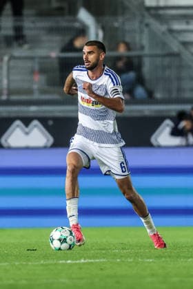 Fussball, 3.Liga Saison 2026 2027 7.Spieltag SV Wehen Wiesbaden - MSV Duisburg 20.09.2026, BRITA-Arena Rasim Bulic (MSV Duisburg, 6) Wiesbaden BRITA-Arena Hessen Deutschland