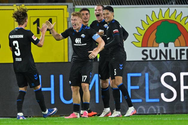 Paderborn, Home-Deluxe-Arena, 20.09.26, GER, Herren, 1.Bundesliga, Saison 2026-2027, SC Paderborn 07 - TSG 1899 Hoffenheim Bild: DFL regulations prohibit any use of photographs as image sequences and or quasi-video. Nordrhein-Westfalen Deutschland