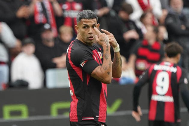 Leverkusen Fussball, 1.BL saison 2026 2027 Bayer 04 Leverkusen vs RB Leipzig, 20.09.2026, Bayarena Leverkusen Facundo Medina Bayer 04 Leverkusen Aktion, Einzelbild