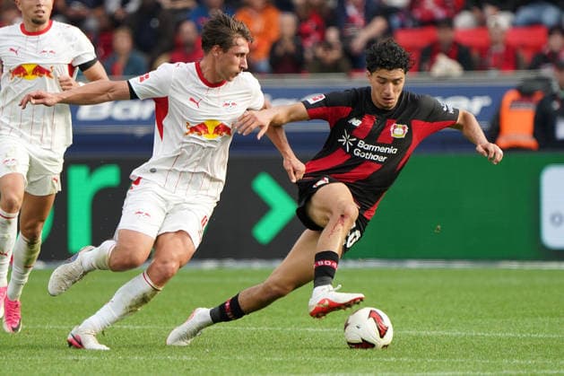 Leverkusen Fussball, 1.BL saison 2026 2027 Bayer 04 Leverkusen vs RB Leipzig, 20.09.2026, Bayarena Leverkusen Willi Orban RB Leipzig,Ungarn, Hungary, HUN , Ibrahim Maza, Bayer 04 Leverkusen