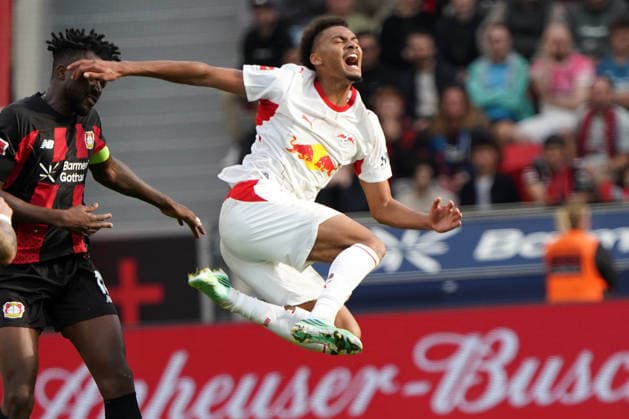 Leverkusen Fussball, 1.BL saison 2026 2027 Bayer 04 Leverkusen vs RB Leipzig, 20.09.2026, Bayarena Leverkusen Tidiam Diadie Stephan Gomis, RB Leipzig, Aktion, Einzelbild