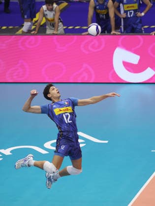IPA88778703 - Mattia Bottolo (Italy) during the Italy vs. Denmark match at the CEV Eurovolley Men s Championship in Turin, Italy, on September 20, 2026  Copyright: xClaudioxBenedetto IPAxSportx xx IPA88778703