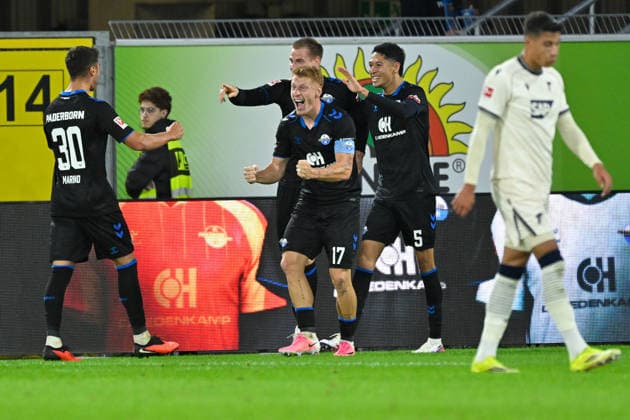 Paderborn, Home-Deluxe-Arena, 20.09.26, GER, Herren, 1.Bundesliga, Saison 2026-2027, SC Paderborn 07 - TSG 1899 Hoffenheim Bild: DFL regulations prohibit any use of photographs as image sequences and or quasi-video. Nordrhein-Westfalen Deutschland