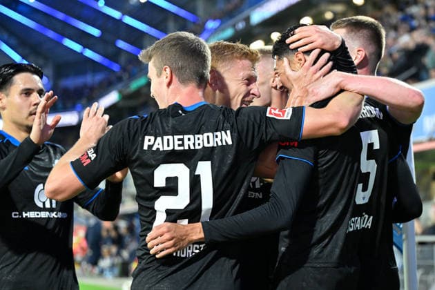 Paderborn, Home-Deluxe-Arena, 20.09.26, GER, Herren, 1.Bundesliga, Saison 2026-2027, SC Paderborn 07 - TSG 1899 Hoffenheim Bild: DFL regulations prohibit any use of photographs as image sequences and or quasi-video. Nordrhein-Westfalen Deutschland