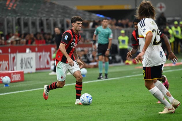 AC Milan v US Lecce - Serie A 2026 27 Christian Pulisic during the Serie A match between AC Milan and US Lecce at Stadio Giuseppe Meazza in Milan, Italy, on September 20, 2026. Milan Lombardia Italy  Copyright: xFedericoxManonix originalFilename:manoni-acmilanv260920_np52D.jpg