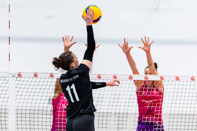 20.09.2026, GER, Volleyball, Frauen, Funke Volley Cup, Saison 26 27, 3. Turniertag, Dresdner SC (Dresdner Sportclub 1898) - KS DevelopRes Rzeszow Rylen Claire Reid (Dresdner Sportclub 1898 Dresdner SC) 99089 Erfurt Sporthalle Sportanlage Rieths Thüringen Deutschland