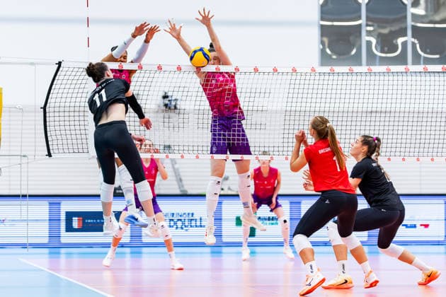 20.09.2026, GER, Volleyball, Frauen, Funke Volley Cup, Saison 26 27, 3. Turniertag, Dresdner SC (Dresdner Sportclub 1898) - KS DevelopRes Rzeszow Rylen Claire Reid (Dresdner Sportclub 1898 Dresdner SC) 99089 Erfurt Sporthalle Sportanlage Rieths Thüringen Deutschland
