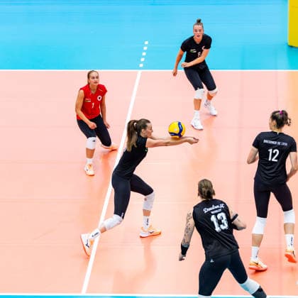 20.09.2026, GER, Volleyball, Frauen, Funke Volley Cup, Saison 26 27, 3. Turniertag, Dresdner SC (Dresdner Sportclub 1898) - KS DevelopRes Rzeszow Sarah Straube (Dresdner Sportclub 1898 Dresdner SC) 99089 Erfurt Sporthalle Sportanlage Rieths Thüringen Deutschland