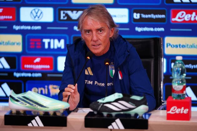 The head coach Roberto Mancini gestures during the Italia team press conference, PK, Pressekonferenz at federal technical center of Coverciano in Florence, Italy - September 21, 2026. - Soccer  Copyright: xSaraxEsposito LaxPressex