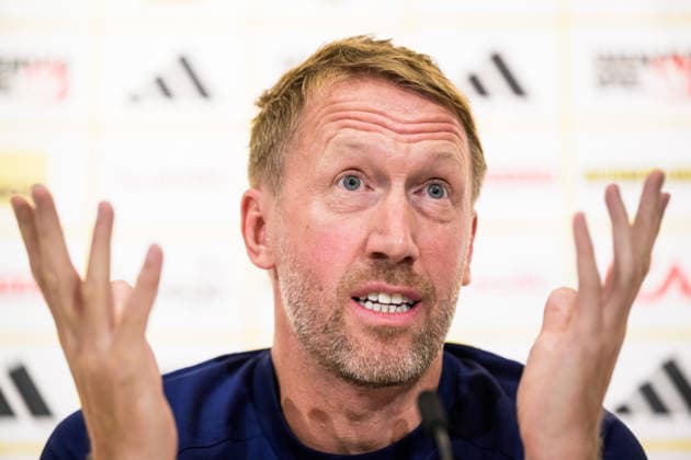 260921 Head coach Graham Potter of the Swedish national football team during a press conference, PK, Pressekonferenz on September 21, 2026 in Stockholm. Photo: Joel Marklund BILDBYRAN kod JM JM0853 bbeng fotboll football soccer fotball nations league uefa nations league presskonferens press conference sverige sweden sverige a Copyright: JOELxMARKLUND BB260921JM006