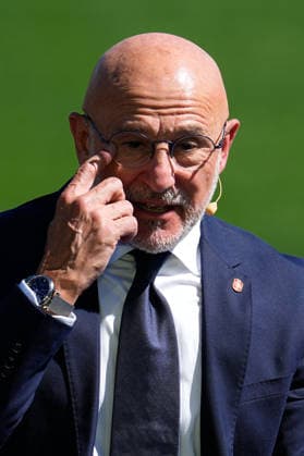 September 21, 2026, Las Rozas, Madrid, Spain: Luis de la Fuente, head coach of Spain, attends during the presentation of his contract renewal, extending his deal until 2032 at Ciudad del Futbol on September 21, 2026, in Las Rozas, Madrid, Spain. Las Rozas Spain - ZUMAa181 20260921_zaa_a181_030 Copyright: xDennisxAgyemanx