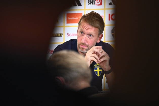 STOCKHOLM, SWEDEN 20260921 Swedish national team, Nationalteam captain Graham Potter during a press conference, PK, Pressekonferenz at Scandic Park as the men s national team gathers in Stockholm ahead of the group stage of the Nations League. STOCKHOLM SWEDEN x10090x