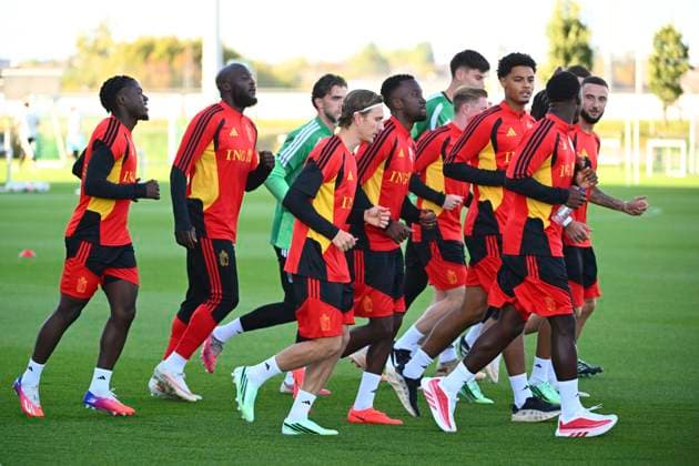 Italy v Belgium - UEFA Nations League 2026 Media Activities 21 09 2026 TUBIZE, BELGIUM - SEPTEMBER 21 : players of Belgium pictured during a training session ahead of the UEFA Nations League tournament league phase matchday 1 group A1 match between Italy and Belgium on September 21, 2026 in Tubize, Belgium, 21 09 2026 Tubize Belgium  Copyright: xVincentxKalutx