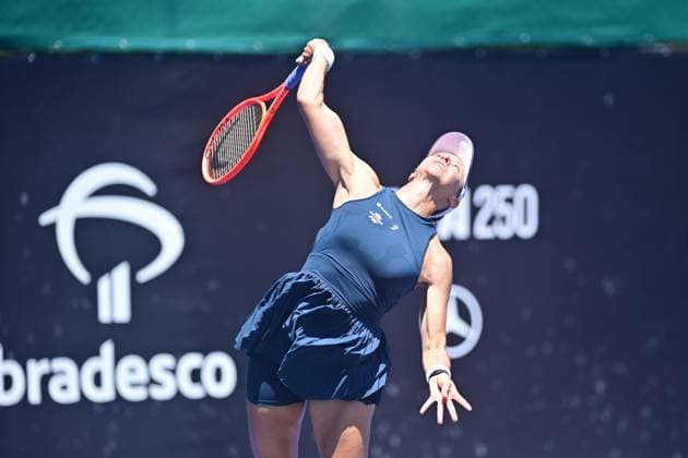 Villa Lobos Park, Sao Paulo (SP), 09 21 2026 - SPORTS SP OPEN WTA, Tennis Damen 250 - Luisa Stefani and Gabriela Dabrowski - Match between the pairs Luisa Stefani (BRA) and Gabriela Dabrowski (CAN) x Anna Rogers (USA) and Allura Zamarripa (USA), valid for the final of the doubles tournament of the SP Open WTA 250, held on Court 1 of Villa Lobos Park, in Sao Paulo, on the morning of this Monday, 20 (Photo: Eduardo Carmim Photo Premium SPP) 30930 (Eduardo Carmim SPP) Copyright: xEduardoxCarmimx xSPPx spp-en-EdCa-eduardo_carmim_photo_premium_510005