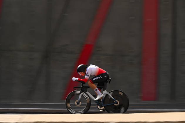 2026 UCI Road World Championships Picture by Chris Auld SWpix.com - 21 09 2026 - Cycling - 2026 UCI Road World Championships - MontrÃ al, Canada - Men Under-23 Individual Time Trial (ITT) - Pablo Escajadillo (Peru) Copyright: x xSWpix.comx(t axPhotographyxHubxLtd)xChrisxAuld SWpix.comx SWP-3521-0843