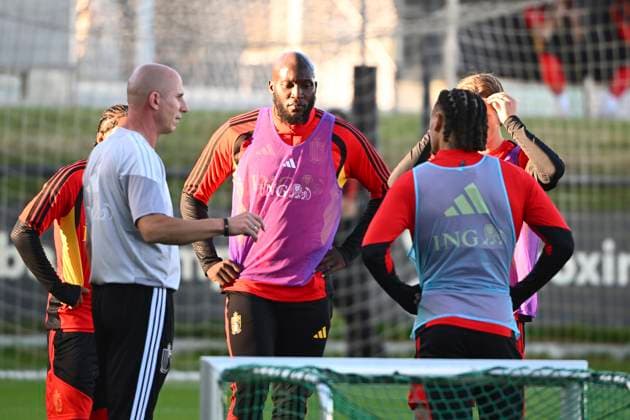 Italy v Belgium - UEFA Nations League 2026 Media Activities 21 09 2026 TUBIZE, BELGIUM - SEPTEMBER 21 : Lukaku Romelu forward of Belgium pictured during a training session ahead of the UEFA Nations League tournament league phase matchday 1 group A1 match between Italy and Belgium on September 21, 2026 in Tubize, Belgium, 21 09 2026 Tubize Belgium  Copyright: xVincentxKalutx