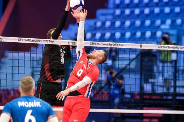 Belgium vs Czechia at Final Eight of the CEV Enel EuroVolley 2026 Men at PalaVela in Turin, Italy LuboÅ¡ BartÅ¯nÄ›k of Czechia during the Belgium vs Czechia match at Final Eight of the CEV Enel EuroVolley 2026 Men at PalaVela in Turin, Italy, on September 21, 2026. Belgium wins the match against Czechia with a score 3-1., Credit:Davide Di Lalla Unicode Images Davide Di Lalla Avalon Italy, Turin, PalaVela  Copyright: xDavidexDixLalla UnicodexImagesx xDavidexDixLallax xAvalonx 1137090065