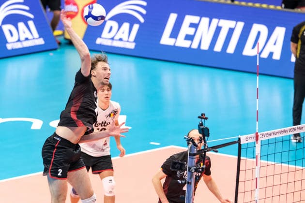 Belgium vs Czechia at Final Eight of the CEV Enel EuroVolley 2026 Men at PalaVela in Turin, Italy Ferre Reggers of Belgium during the Belgium vs Czechia match at Final Eight of the CEV Enel EuroVolley 2026 Men at PalaVela in Turin, Italy, on September 21, 2026. Belgium wins the match against Czechia with a score 3-1., Credit:Davide Di Lalla Unicode Images Davide Di Lalla Avalon Italy, Turin, PalaVela  Copyright: xDavidexDixLalla UnicodexImagesx xDavidexDixLallax xAvalonx 1137090078