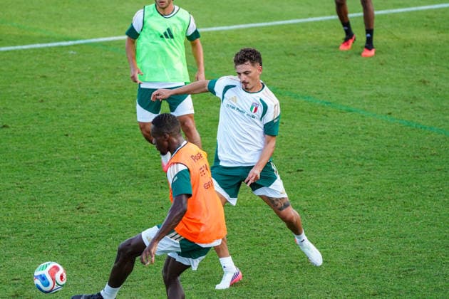 Sebastiano Esposito during the Italia team training at federal technical center of Coverciano, Florence, Italy - September 21, 2026. - Soccer  Copyright: xSaraxEsposito LaPressex