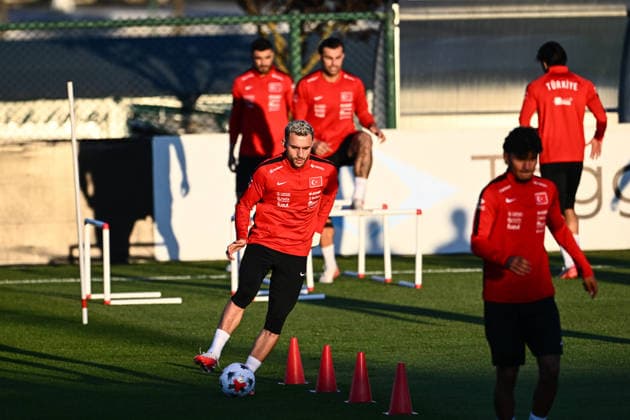 Turkiye national football team begins preparations for France match ISTANBUL, TURKIYE - SEPTEMBER 21: Baris Alper Yilmaz of Turkiye takes part in a training session at the Hasan Dogan National Teams Camp and Training Facilities in Riva as the national team, Nationalteam prepares for its UEFA Nations League A Group 1 match against France in Kocaeli on September 25, in Istanbul, Turkiye, on September 21, 2026. Hakan Akgun Anadolu Istanbul Turkey. Editorial use only. Please get in touch for any other usage.  Copyright: x2026xAnadoluxHakanxAkgunx