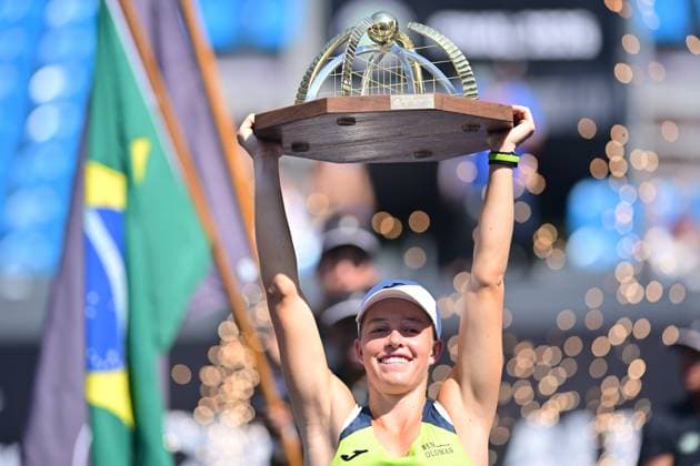 Villa Lobos Park, Sao Paulo (SP), 09 21 2026 - SPORTS SP OPEN WTA, Tennis Damen 250 - Kaitlin Quevedo (ESP) is the champion of the Singles Tournament - Match between Kaitlin Quevedo (ESP) and Nadia Podoroska (ARG), valid for the final of the singles tournament of the SP Open WTA 250, held on Court 1 of Villa Lobos Park, in Sao Paulo, on the morning of this Monday, 20 (Photo: Eduardo Carmim Photo Premium SPP) 30930 (Eduardo Carmim SPP) Copyright: xEduardoxCarmimx xSPPx spp-en-EdCa-eduardo_carmim_photo_premium_510046