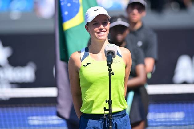 Villa Lobos Park, Sao Paulo (SP), 09 21 2026 - SPORTS SP OPEN WTA, Tennis Damen 250 - Kaitlin Quevedo (ESP) is the champion of the Singles Tournament - Match between Kaitlin Quevedo (ESP) and Nadia Podoroska (ARG), valid for the final of the singles tournament of the SP Open WTA 250, held on Court 1 of Villa Lobos Park, in Sao Paulo, on the morning of this Monday, 20 (Photo: Eduardo Carmim Photo Premium SPP) 30930 (Eduardo Carmim SPP) Copyright: xEduardoxCarmimx xSPPx spp-en-EdCa-eduardo_carmim_photo_premium_510059