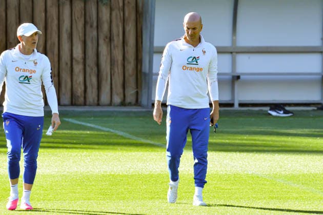 FOOTBALL : Entrainement de l™Equipe de France - 21 09 2026 ZinÃ dine Zidane (France) ClairefontaineFrance  Copyright: xBaptistexAutissierx