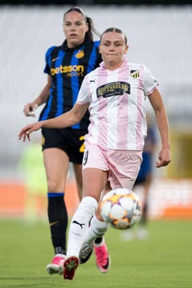 260922 Maja Bodin of Häcken during the Women s Champions League football match between Inter and Häcken on September 22, 2026 in Monza. Photo: Carl Sandin BILDBYRAN kod CS CS0982 fotboll football soccer fotball uefa womens champions league inter häcken dam bbeng fotboll football soccer fotball uefa womens champions league inter häcken dam bbeng Copyright: CARLxSANDIN BB260922CS072