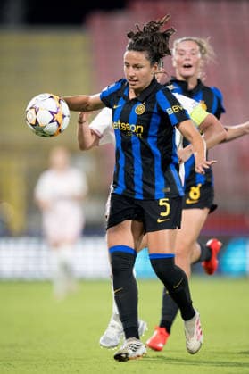 260922 Ivana Andres Sanz of Inter during the Women s Champions League football match between Inter and Häcken on September 22, 2026 in Monza. Photo: Carl Sandin BILDBYRAN kod CS CS0982 fotboll football soccer fotball uefa womens champions league inter häcken dam bbeng fotboll football soccer fotball uefa womens champions league inter häcken dam bbeng Copyright: CARLxSANDIN BB260922CS099