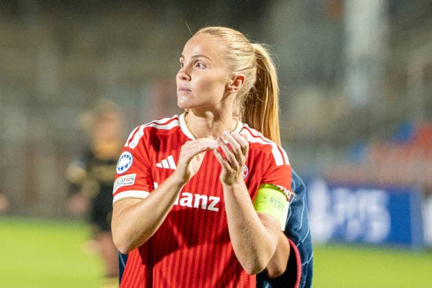 Fussball: UEFA Womens Champions League, 1. Spieltag, FC Bayern München Frauen - Manchester City Womens Football Club am 22.09.2026 in München (Sportpark Unterhaching), Deutschland, Saison 2026 2027: Glodis Perla Viggosdottir (FC Bayern München, 4) München Sportpark Unterhaching Deutschland Copyright: xPhilippxImhofx
