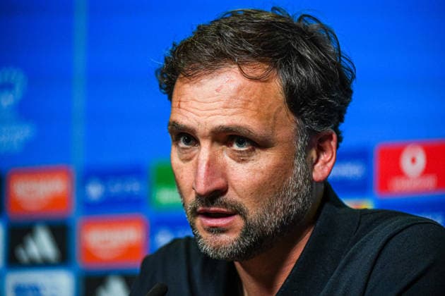 22.09.2026, Unterhaching, Deutschland. UEFA Women s Champions League, 1. Spieltag der Ligaphase: FC Bayern München Frauen gegen Manchester City. UWCL-Auftakt der FC Bayern Frauen und erstes UWCL-Pflichtspiel im neuen Zuhause Sportpark Unterhaching. Pressekonferenz (PK) mit AndrÃ e Jeglertz (Cheftrainer, Manchester City Frauen)