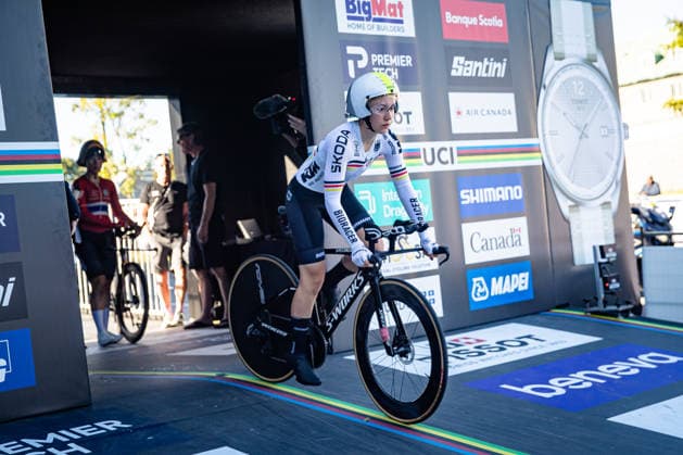 DWORATZEK Klara: UCI Road cycling, Rad, Radsport, Strasse World Championships - Montreal Canada 2026 DWORATZEK Klara ( GER ) Germany Querformat - quer - horizontal - Landscape - Event Veranstaltung: UCI Road Cycling World Championships Montreal-Canada 2026 - Category Kategorie: Cycling - Road Cycling World Championships Elite Women U19 - Location Ort: North America - Canada - Quebec - Montreal - Start: Montreal - Finish: Montreal Individual Time Trail ( ITT ) - Distance: 10,7 km - Date Datum: 22.09.2026 Tuesday Day 3 -