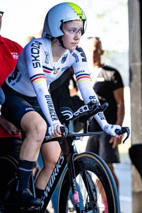 DWORATZEK Klara: UCI Road cycling, Rad, Radsport, Strasse World Championships - Montreal Canada 2026 DWORATZEK Klara ( GER ) Germany Hochformat hoch vertikal Portrait - Event Veranstaltung: UCI Road Cycling World Championships Montreal-Canada 2026 - Category Kategorie: Cycling - Road Cycling World Championships Elite Women U19 - Location Ort: North America - Canada - Quebec - Montreal - Start: Montreal - Finish: Montreal Individual Time Trail ( ITT ) - Distance: 10,7 km - Date Datum: 22.09.2026 Tuesday Day 3 -