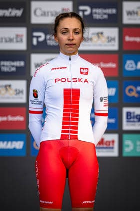 OKRUCIÅƒSKA Maria: UCI Road cycling, Rad, Radsport, Strasse World Championships - Montreal Canada 2026 OKRUCIÅƒSKA Maria ( POL ) Poland Winner - First Place - Award Ceremony Medal Ceremony Podium - Hochformat hoch vertikal Portrait - Event Veranstaltung: UCI Road Cycling World Championships Montreal-Canada 2026 - Category Kategorie: Cycling - Road Cycling World Championships Elite Women U19 - Location Ort: North America - Canada - Quebec - Montreal - Start: Montreal - Finish: Montreal Individual Time Trail ( ITT ) - Distance: 10,7 km - Date Datum: 22.09.2026 Tuesday Day 3 -