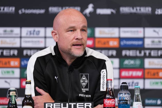 23.09.2026, xydrx, Fußball, Pressekonferenz Borussia Mönchengladbach, Offizielle Trainervorstellung im ista-Borussia-Park, Saison 2026 2027: Rouven Schroeder (Sportdirektor Borussia Moenchengladbach) DFB regulations prohibit any use of photographs as image sequences and or quasi-video. Copyright: HMBxMedia YannisxDreimann