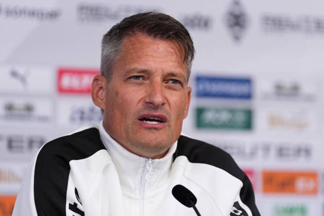 23.09.2026, xydrx, Fußball, Pressekonferenz Borussia Mönchengladbach, Offizielle Trainervorstellung im ista-Borussia-Park, Saison 2026 2027: Alexander Blessin (Cheftrainer Borussia Moenchengladbach) DFB regulations prohibit any use of photographs as image sequences and or quasi-video. Copyright: HMBxMedia YannisxDreimann