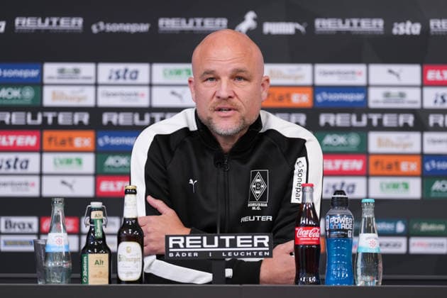 23.09.2026, xydrx, Fußball, Pressekonferenz Borussia Mönchengladbach, Offizielle Trainervorstellung im ista-Borussia-Park, Saison 2026 2027: Rouven Schroeder (Sportdirektor Borussia Moenchengladbach) DFB regulations prohibit any use of photographs as image sequences and or quasi-video. Copyright: HMBxMedia YannisxDreimann