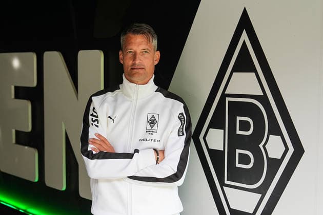 23.09.2026, xydrx, Fußball, Pressekonferenz Borussia Mönchengladbach, Offizielle Trainervorstellung im ista-Borussia-Park, Saison 2026 2027: Alexander Blessin (Cheftrainer Borussia Moenchengladbach) DFB regulations prohibit any use of photographs as image sequences and or quasi-video. Copyright: HMBxMedia YannisxDreimann