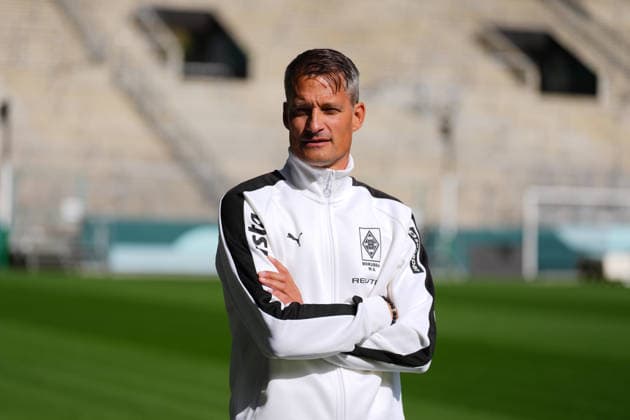 23.09.2026, xydrx, Fußball, Pressekonferenz Borussia Mönchengladbach, Offizielle Trainervorstellung im ista-Borussia-Park, Saison 2026 2027: Alexander Blessin (Cheftrainer Borussia Moenchengladbach) DFB regulations prohibit any use of photographs as image sequences and or quasi-video. Copyright: HMBxMedia YannisxDreimann