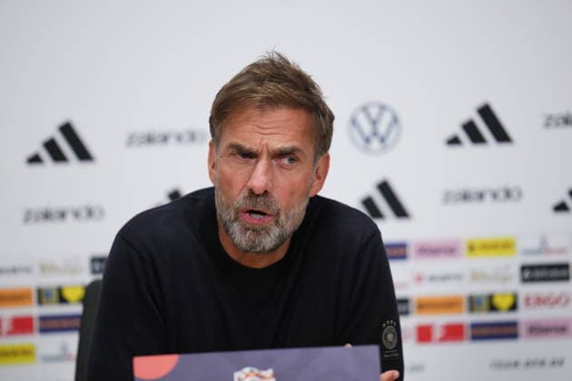 NED: Jurgen Klopp press conference, PK, Pressekonferenz Germany national team, Nationalteam head coach Jurgen Klopp press conference at MD-1 of Netherlands v Germany, UEFA Nations League match at Johan Cruyff Arena Stadium on September 23, 2026 in Amsterdam Netherlands. kpng Copyright: xBaguxBlancox xPRESSINPHOTOx PS_2627_JURG_001