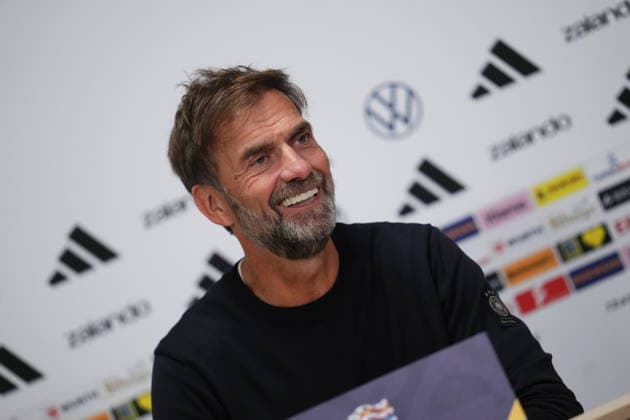 NED: Jurgen Klopp press conference, PK, Pressekonferenz Germany national team, Nationalteam head coach Jurgen Klopp press conference at MD-1 of Netherlands v Germany, UEFA Nations League match at Johan Cruyff Arena Stadium on September 23, 2026 in Amsterdam Netherlands. kpng Copyright: xBaguxBlancox xPRESSINPHOTOx PS_2627_JURG_003