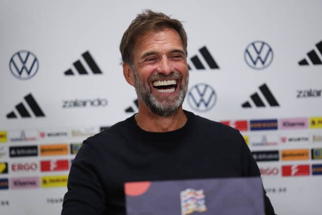 NED: Jurgen Klopp press conference, PK, Pressekonferenz Germany national team, Nationalteam head coach Jurgen Klopp press conference at MD-1 of Netherlands v Germany, UEFA Nations League match at Johan Cruyff Arena Stadium on September 23, 2026 in Amsterdam Netherlands. kpng Copyright: xBaguxBlancox xPRESSINPHOTOx PS_2627_JURG_017