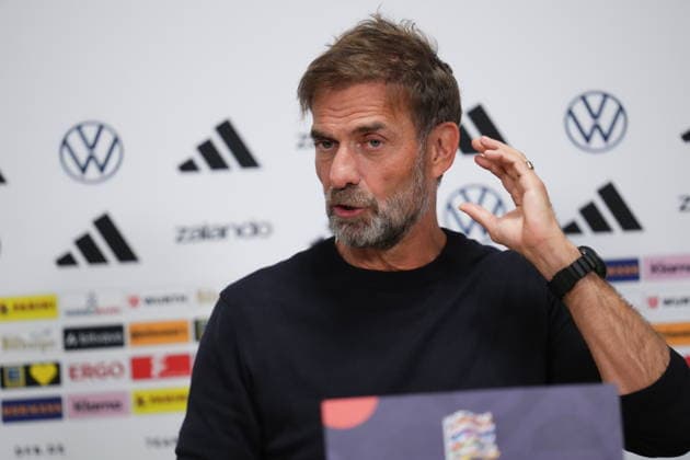 NED: Jurgen Klopp press conference, PK, Pressekonferenz Germany national team, Nationalteam head coach Jurgen Klopp press conference at MD-1 of Netherlands v Germany, UEFA Nations League match at Johan Cruyff Arena Stadium on September 23, 2026 in Amsterdam Netherlands. kpng Copyright: xBaguxBlancox xPRESSINPHOTOx PS_2627_JURG_028