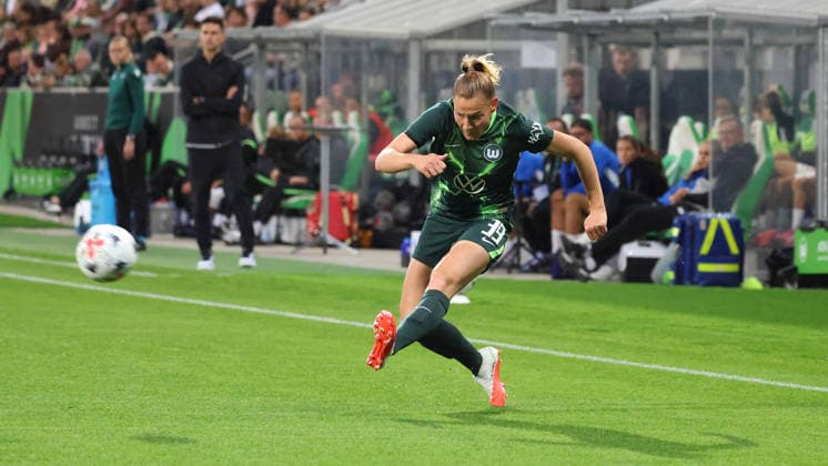 VfL vs. Graz, EL Quali Frauen, Wolfsburg, 23.09.2026, Fußball, Frauen, VfL Wolfsburg vs. SK Sturm Graz, UEFA Women s Europa Cup Qualifikation, 2. Runde, Saison 2026 2027: Sarai Linder (VfL Wolfsburg) AOK Stadion Niedersachsen Deutschland