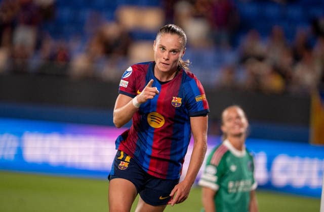 ESP: UEFA Womens champions league FC Barcelona, Barca v Paris FC Ewa Pajor of Barcelona scores goal and celebrates during UEFA Womens Champions League between FC Barcelona v Paris FC played at Spotify Camp Nou Stadium in Barcelona on September 23, 2026 in Spain Copyright: xAgenciaxLOFx